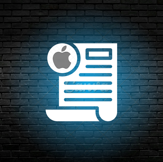 Editable Apple Invoice